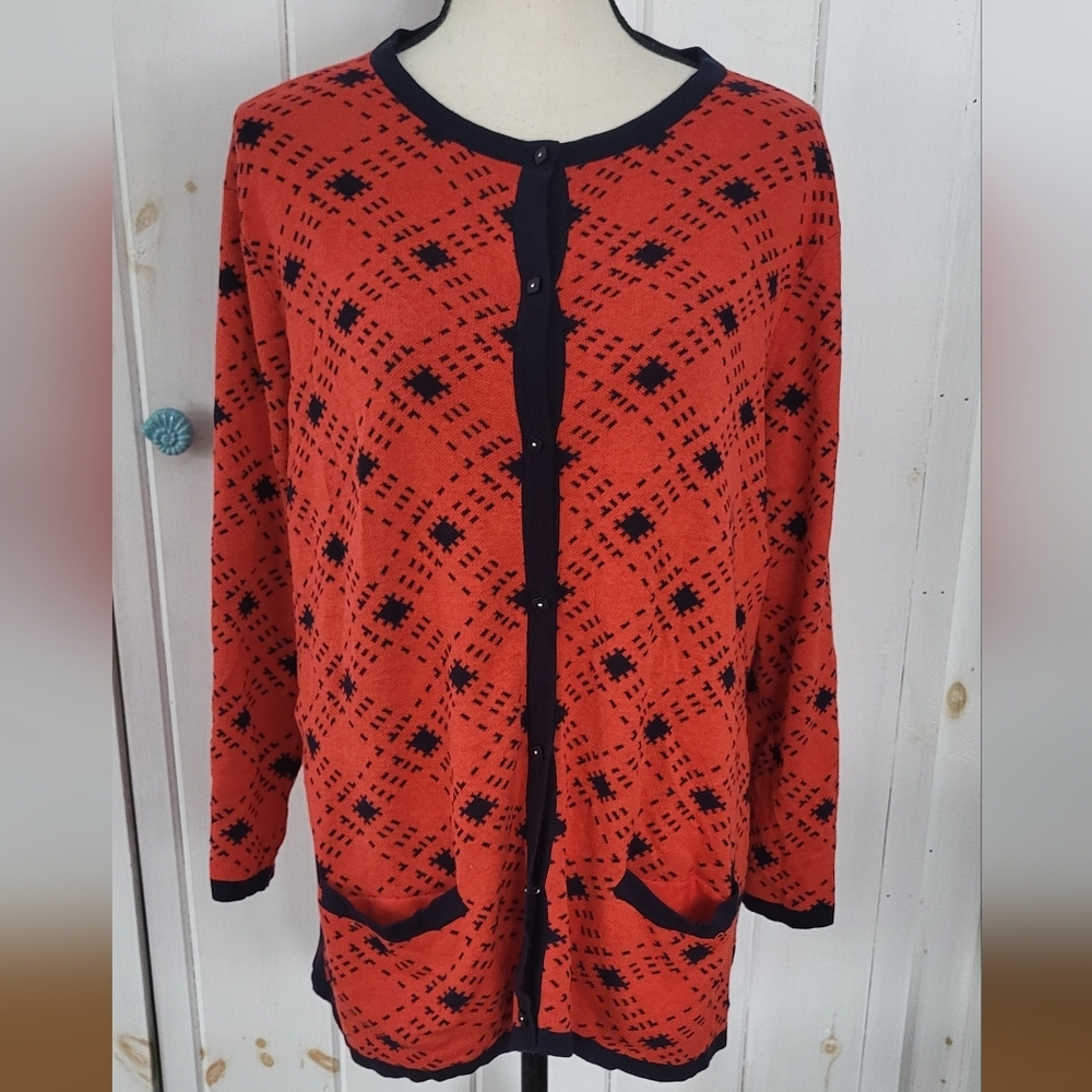 Pendleton Argile Silk Blend Button Down Cardigan … - image 1